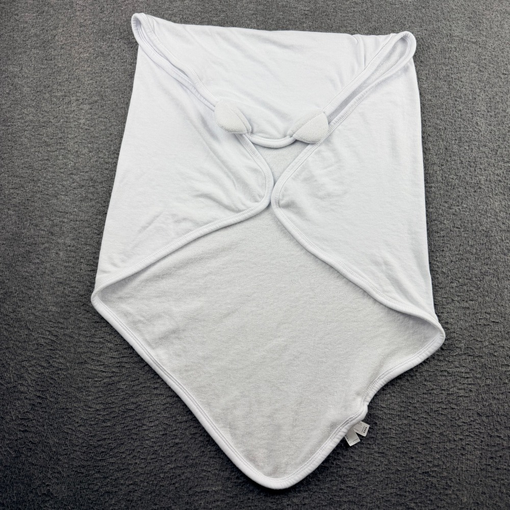 Rabbit Skins‎ White Hooded Baby Towel with Ears OSFA Cotton Blend